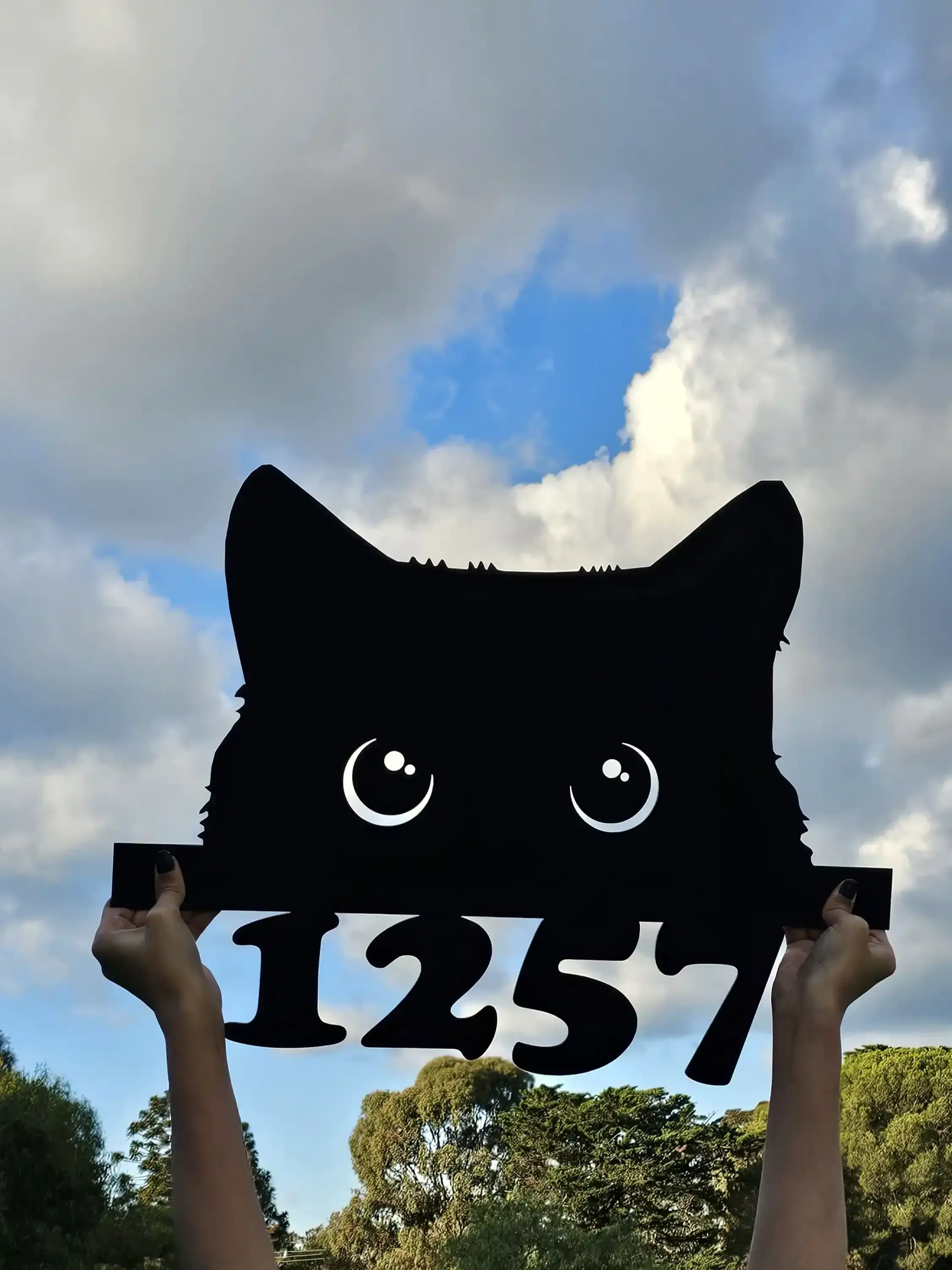 Cat Address Sign - view 1