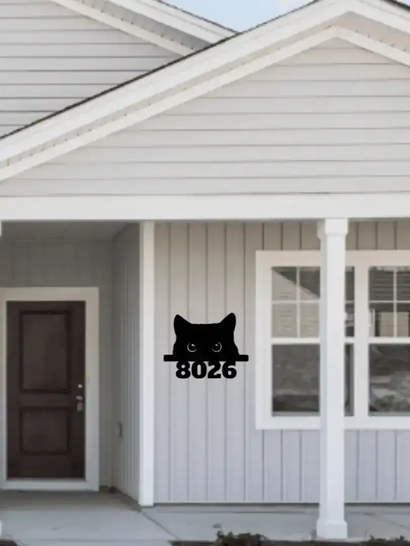 Cat Address Sign - view 3