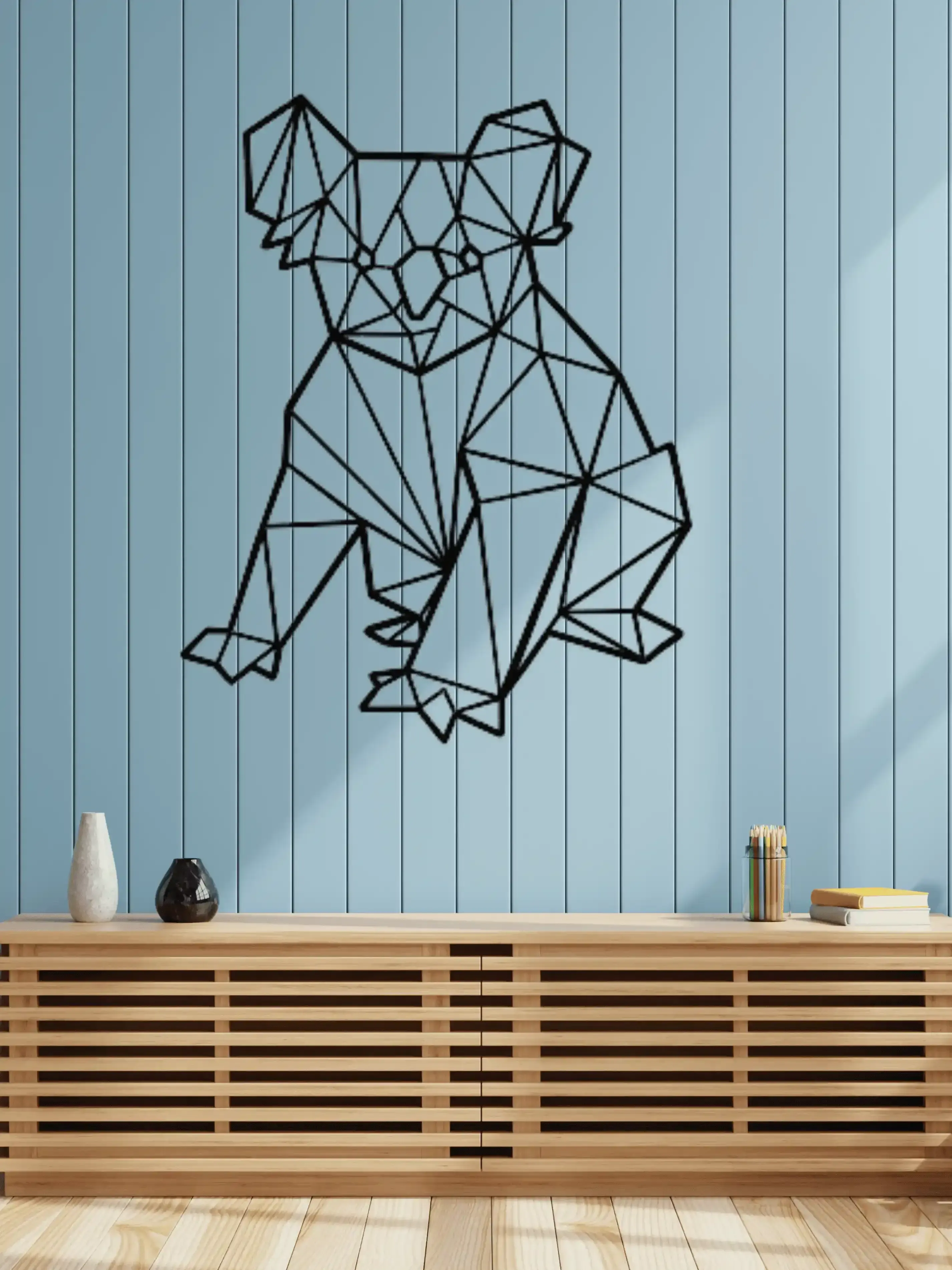 Geometric Koala Wall Art - view 1