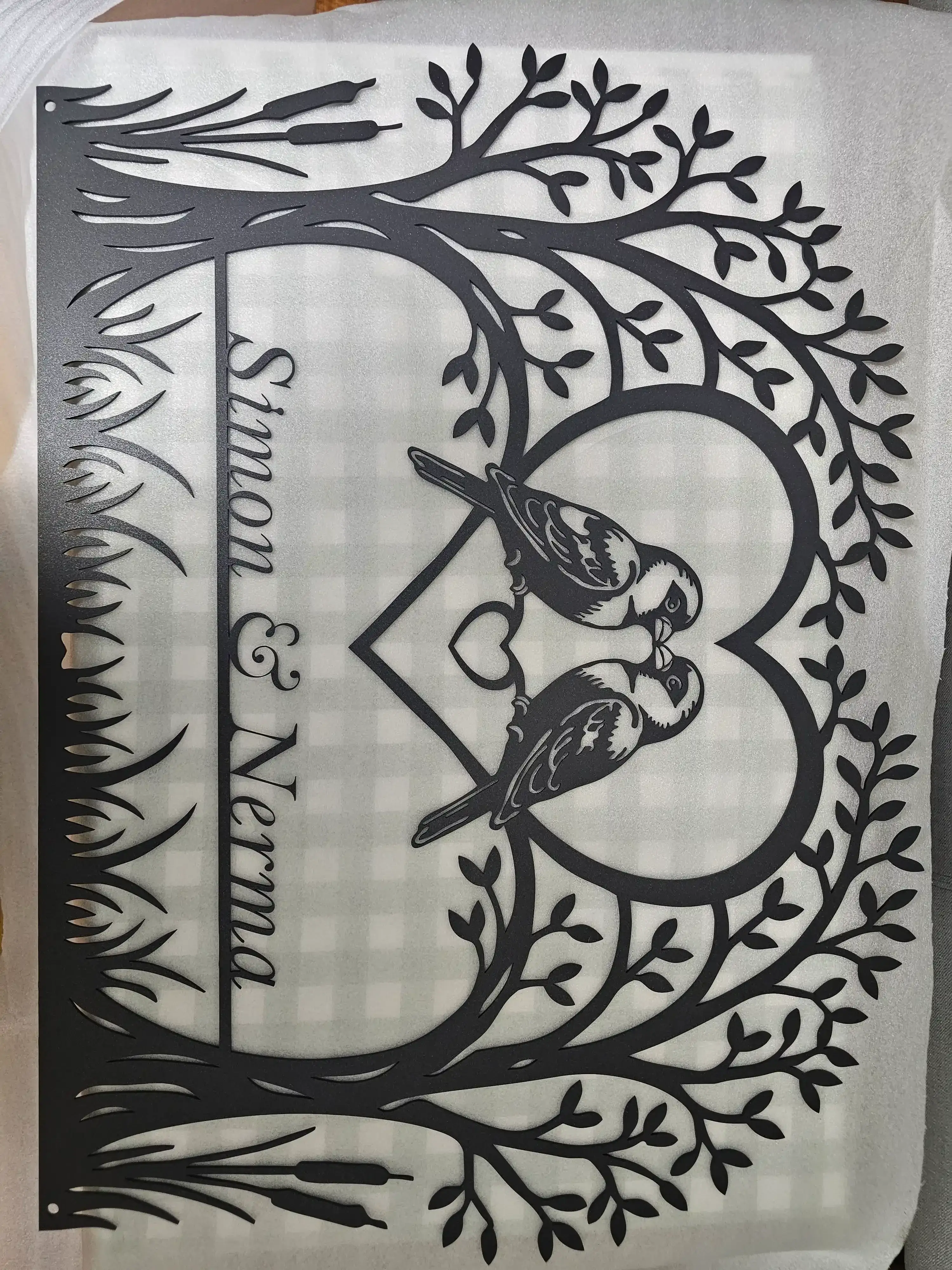 Custom Wedding Sign Wall Art - view 1
